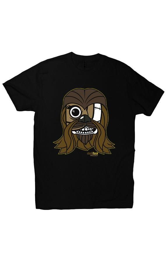 Fatbol Unisex Tee SkullFace &quot;Chewie&quot; -Black