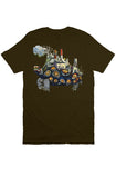 Fatbol Unisex Tee &amp;quot;Turtle Factory&amp;quot; Chocolate