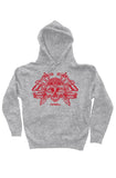 Fatbol unisex Hoody - "Samurai Mech" - Heather Grey