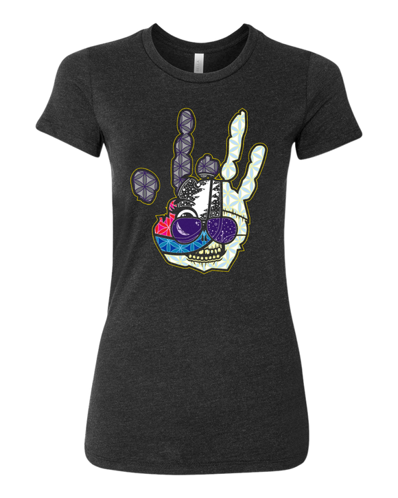 Fatbol Women's Crew Neck Tee - Skullface 