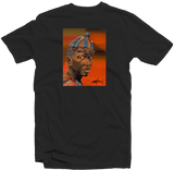 Men's Black Fatbol Crew Neck Tee Featuring Chali 2na "African Hat" - fatbol