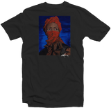 Men's Black Fatbol Crew Neck Tee Featuring Chali 2na "Red Mask" - fatbol