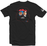 Men's Black Fatbol Skullface Crew Neck Tee "Chong" - fatbol