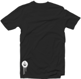 Men's Black Fatbol Crew Neck Tee "Hustle Tech" - fatbol