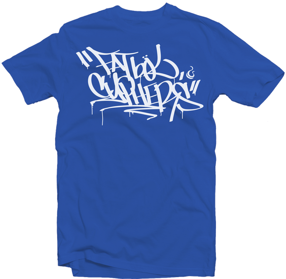 Royal Blue Men's Fatbol Crew Neck Tee 