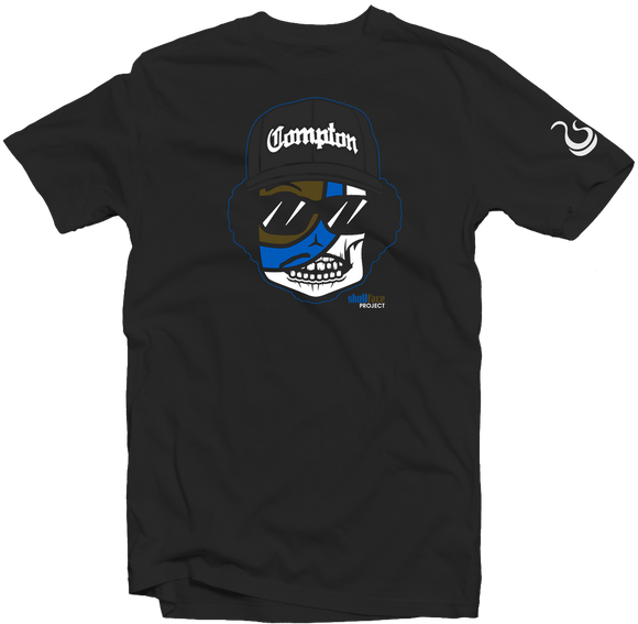 Men's Black Fatbol Skullface Crew Neck Tee 