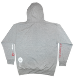 FAtbol unisex Hoody - "Samurai Mech" Pullover -Heather Grey