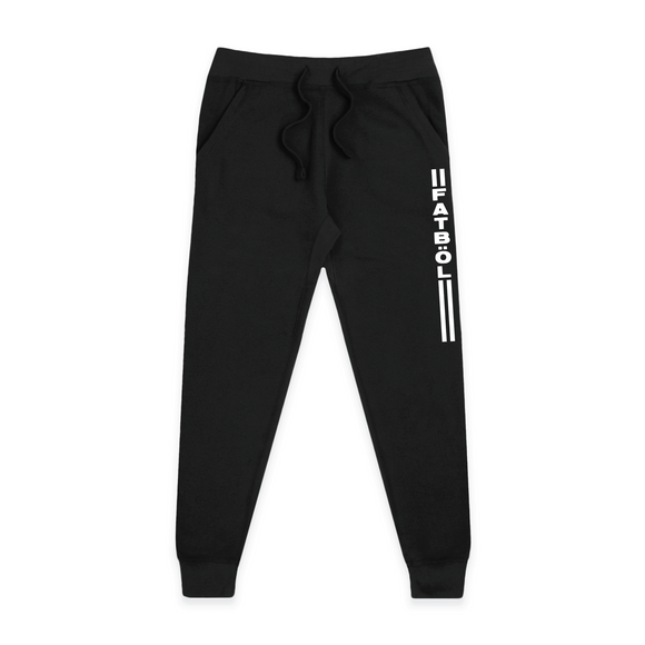 ﻿Fatbol Classic Joggers - Fatbol Stripes - Black